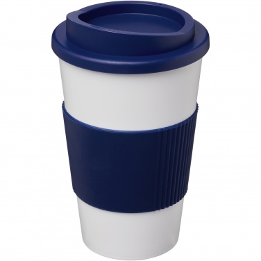 Logo trade promotional merchandise image of: Americano® 350 ml insulated tumbler with grip
